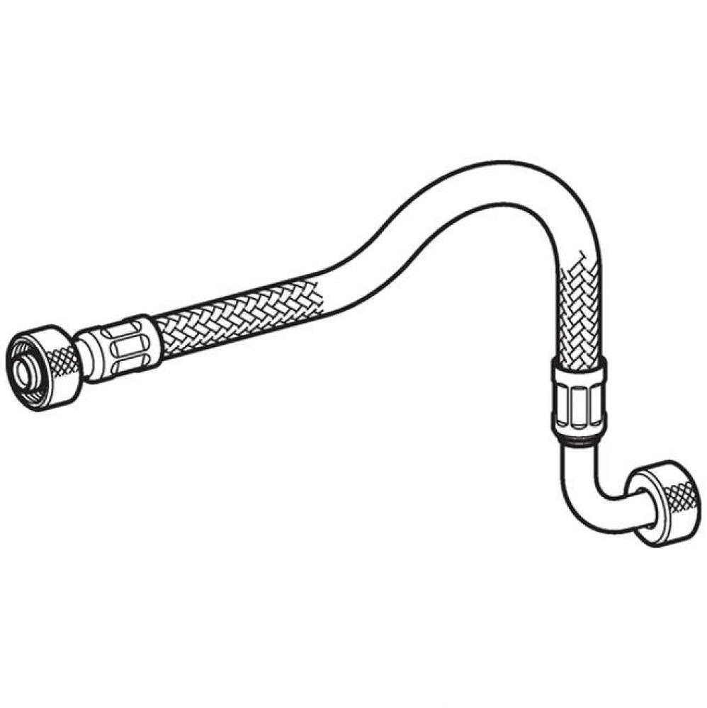 Reinforced braided hose, resistant to salt water, for Geberit Sigma concealed cistern 8 cm