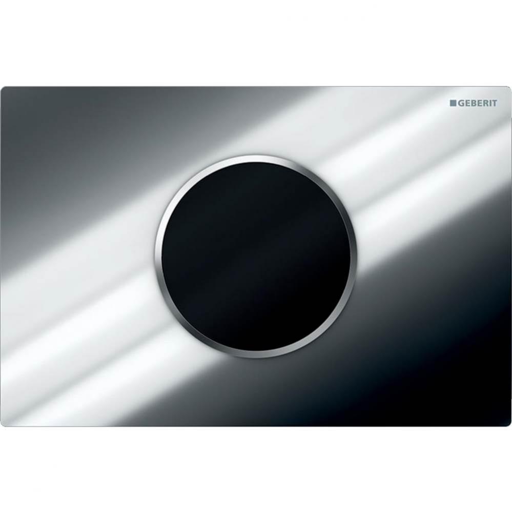 Geberit WC flush control with electronic flush actuation, battery operation, dual flush, actuator