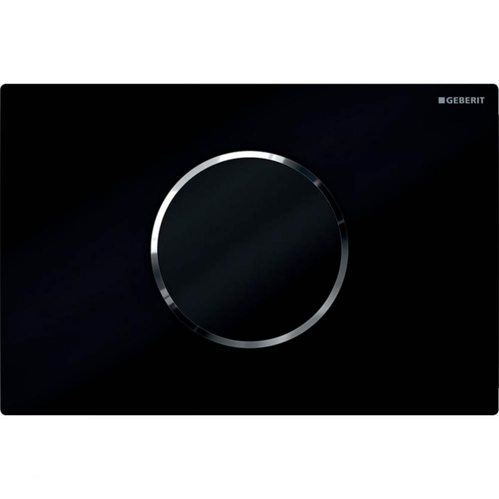 Geberit WC flush control with electronic flush actuation, battery operation, dual flush, actuator
