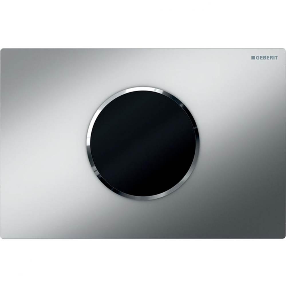 Geberit WC flush control with electronic flush actuation, battery operation, dual flush, actuator
