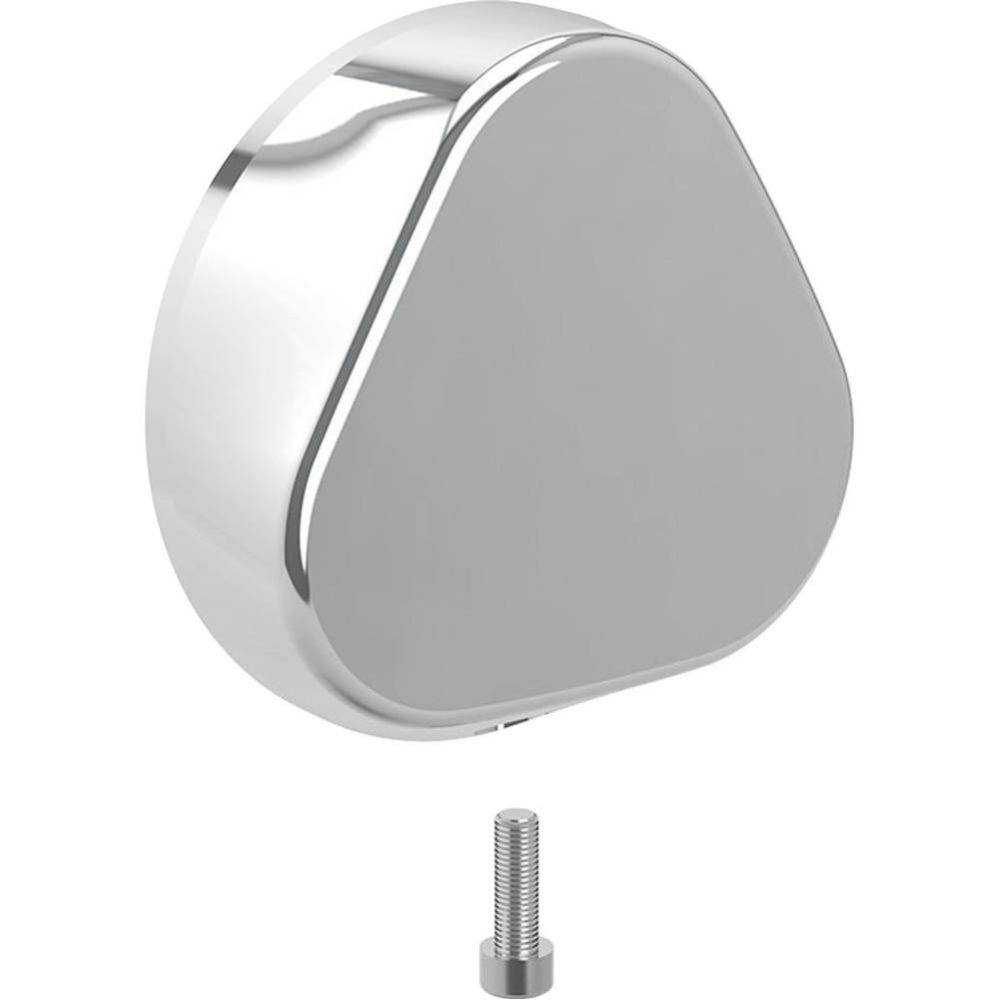 Geberit actuator rosette for bathtub drain with turn handle, brass