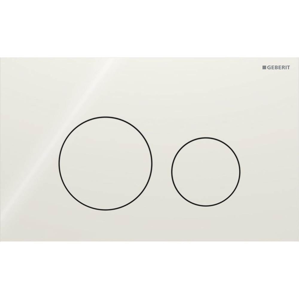 Geberit Sigma40 actuator plate for dual flush, round: sand grey