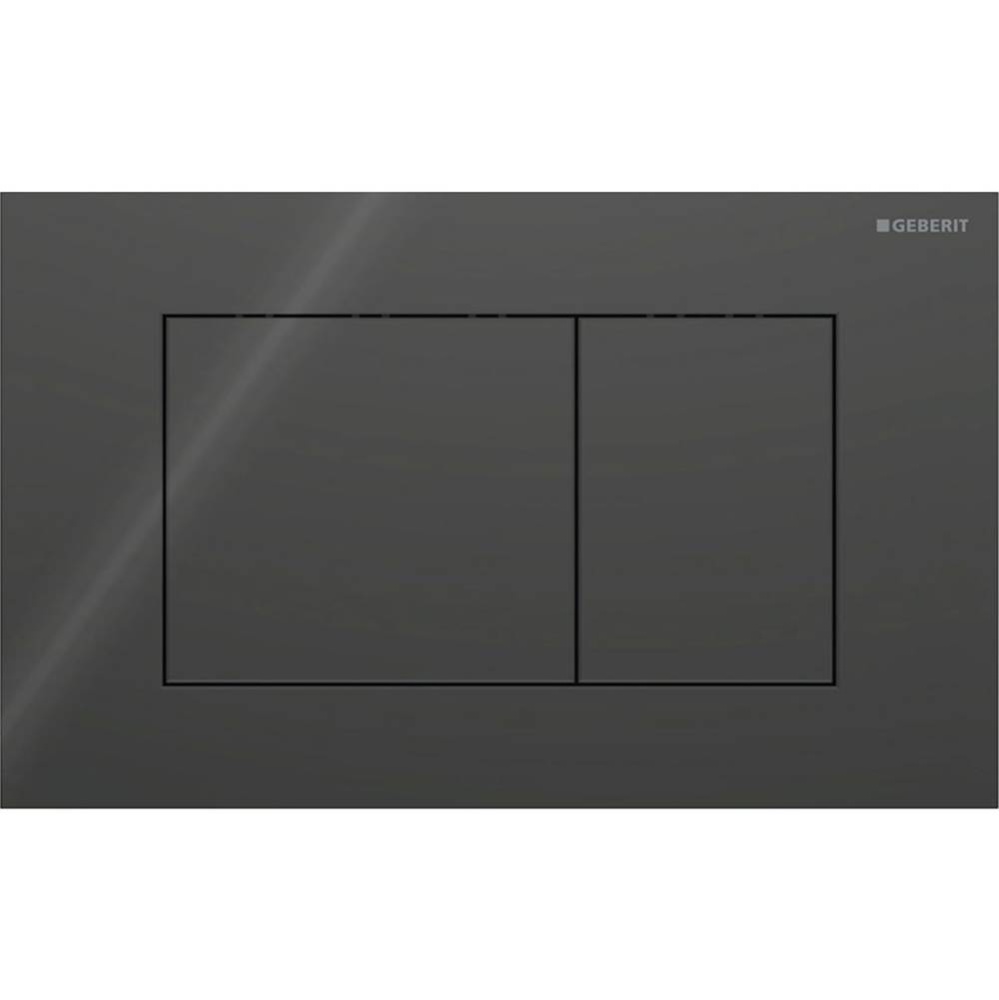 Geberit Sigma40 actuator plate for dual flush, square: black