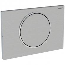 Geberit 115.787.SN.5 - Geberit actuator plate Sigma10 for stop-and-go flush, screwable: stainless steel brushed/polished/