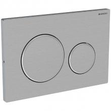 Geberit 115.889.SN.1 - Geberit actuator plate Sigma20 for dual flush, screwable: stainless steel brushed/polished/brushed