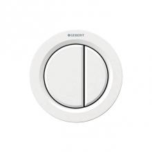 Geberit 116.050.11.1 - Geberit remote flush actuation type 01, pneumatic, for dual flush, furniture actuator: white alpin