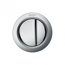 Geberit 116.050.46.1 - Geberit remote flush actuation type 01, pneumatic, for dual flush, furniture actuator: matt chrome