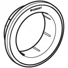 Geberit 242.964.KH.1 - Collar for Geberit remote flush actuation type 10, furniture actuator: bright chrome / matt chrome