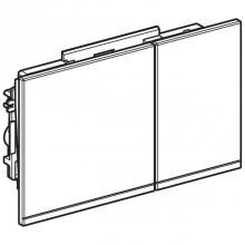 Geberit 243.118.SQ.1 - Geberit actuator plate Omega60 for dual flush: umber glass
