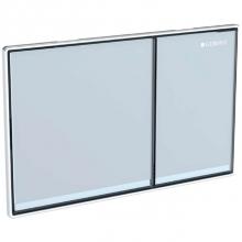 Geberit 980.002.GH.1 - Geberit showroom actuator plate Omega60, dual flush: brushed chrome