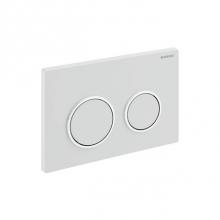 Geberit 980.003.KJ.1 - Geberit showroom actuator plate Omega20, dual flush: white / bright chrome / white