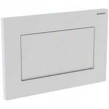 Geberit 980.013.KJ.1 - Geberit showroom actuator plate Sigma30, stop-and-go flush: white / bright chrome / white