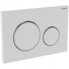 Geberit 980.015.KH.1 - Geberit showroom actuator plate Sigma20, dual flush: bright chrome / matt chrome / bright chrome