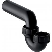 Geberit 152.043.16.1 - Geberit P-trap for sink, with compression joint, vertical inlet and horizontal outlet: d=50mm, d1=