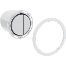 Geberit 243.397.JQ.1 - Geberit actuator for Type 01 remote flush actuation, pneumatic, round, for dual flush: chrom / mat