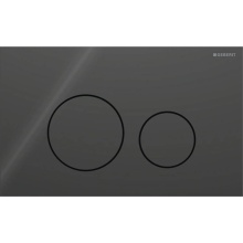 Geberit 115.628.SJ.1 - Geberit Sigma40 actuator plate for dual flush, round: black