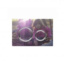 Geberit 115.884.00.1 - Geberit Sigma50 (ex Sigma21) actuator plate for dual flush, round, metal colour chrome-plated: Bas