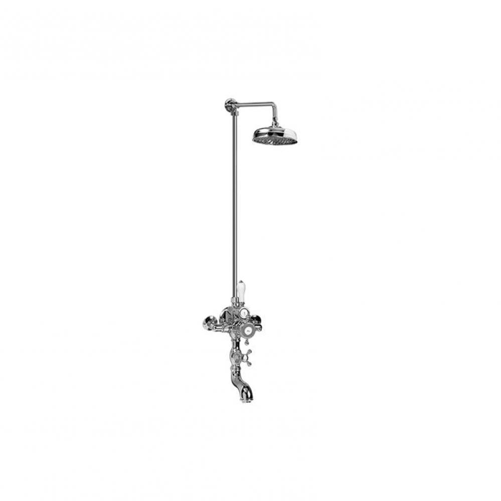 Adley Exposed Thermostatic Shower System (Rough and Trim)