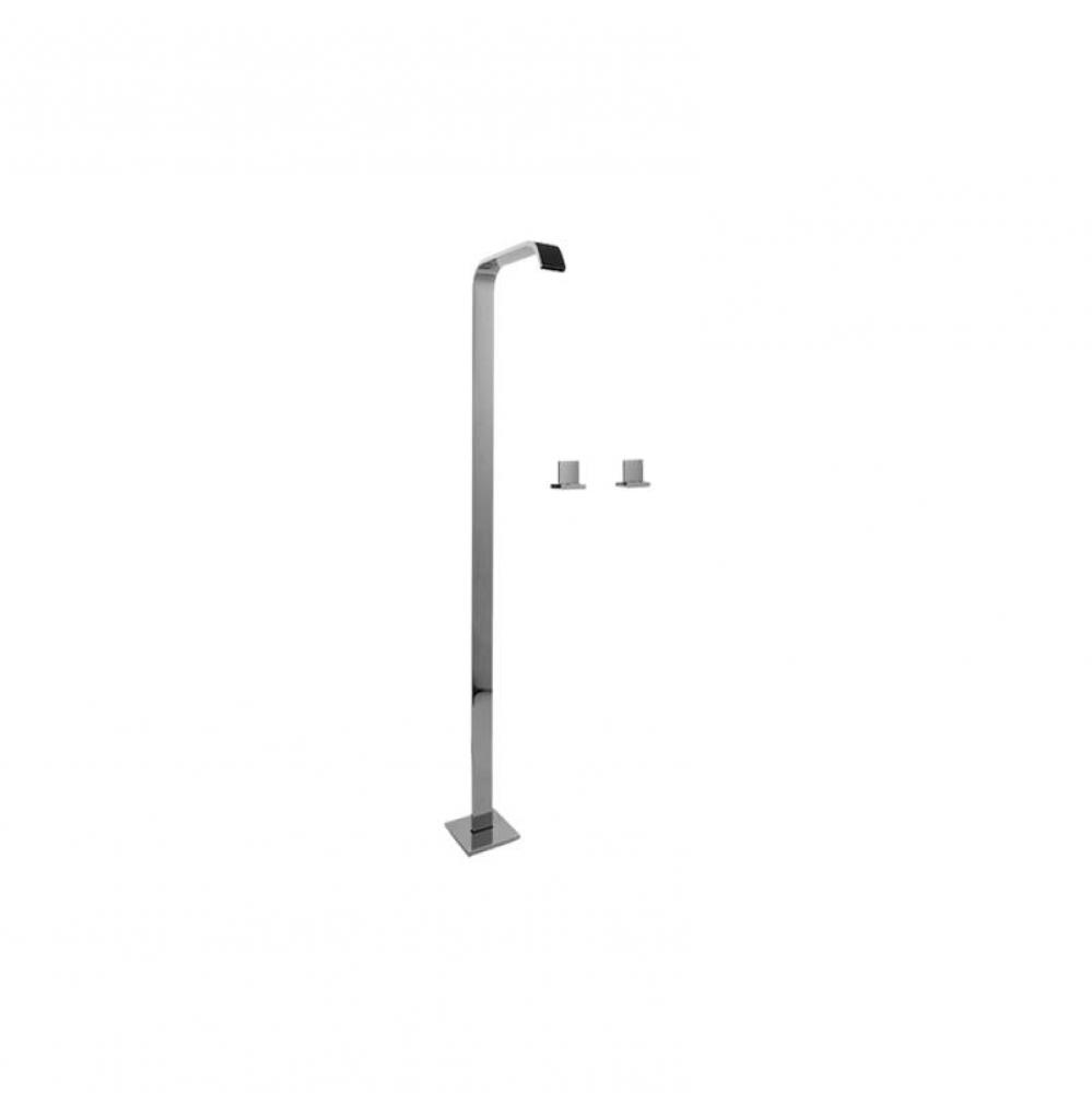 Targa Floor-Mounted Vessel Filler w/Deck-Mtd Handles