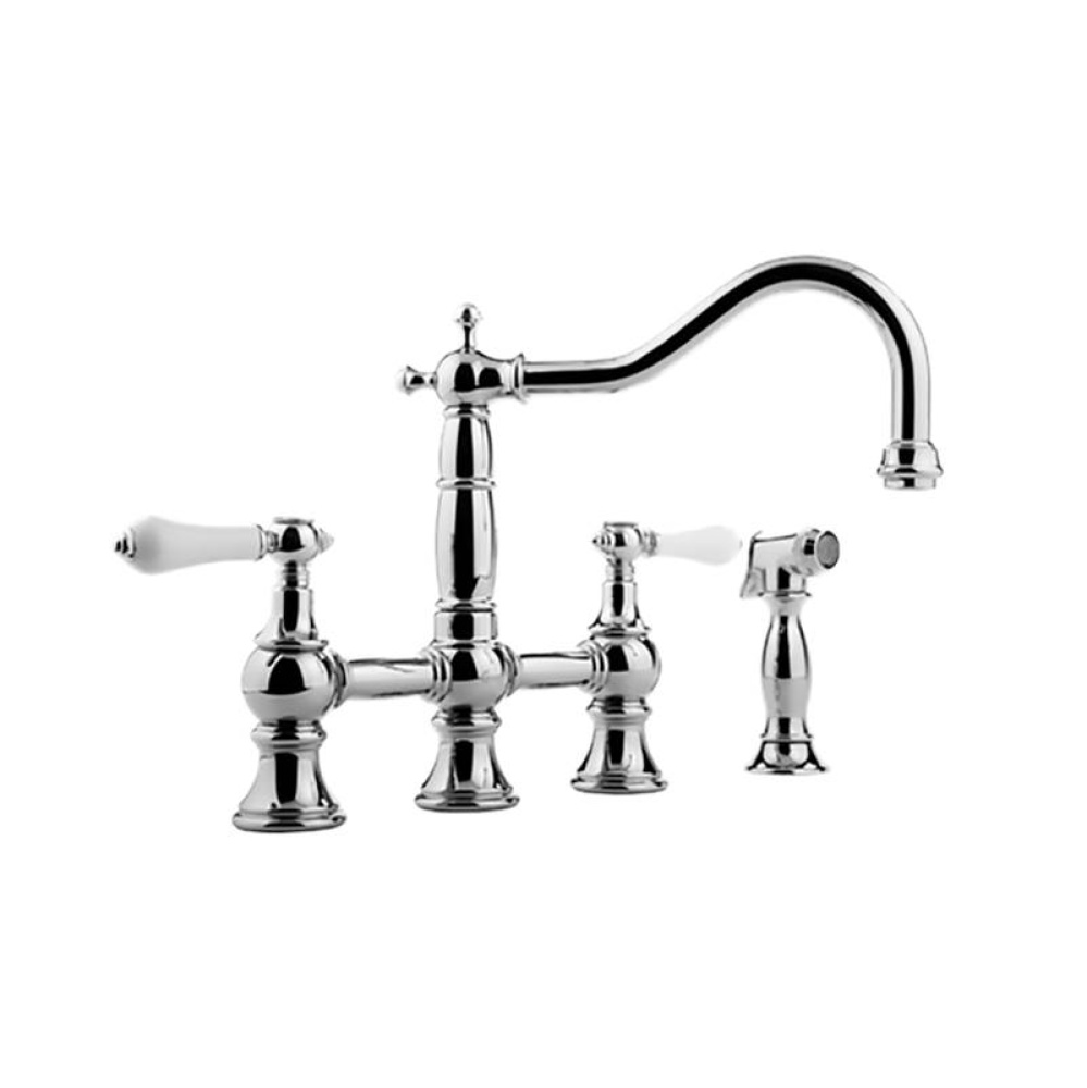 Bridge Kitchen Faucet with Side Spray
