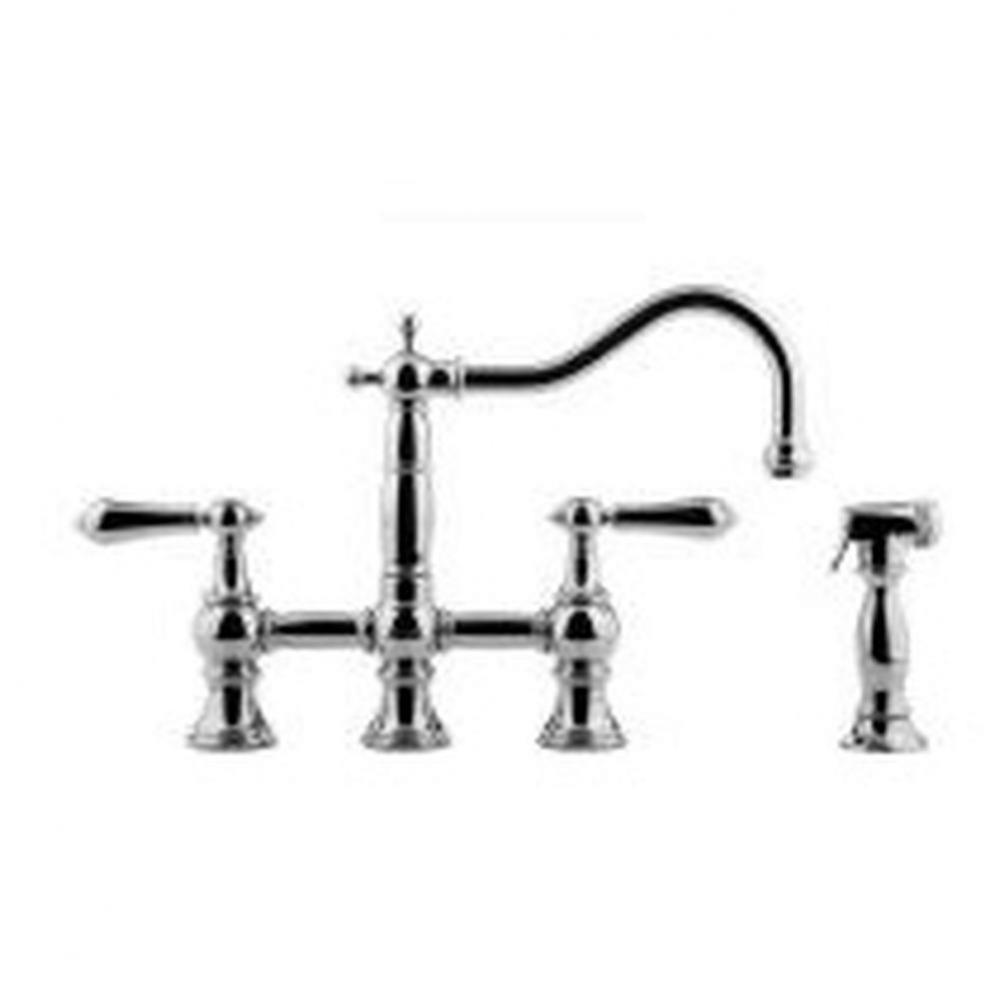Bridge Kitchen Faucet with Side Spray