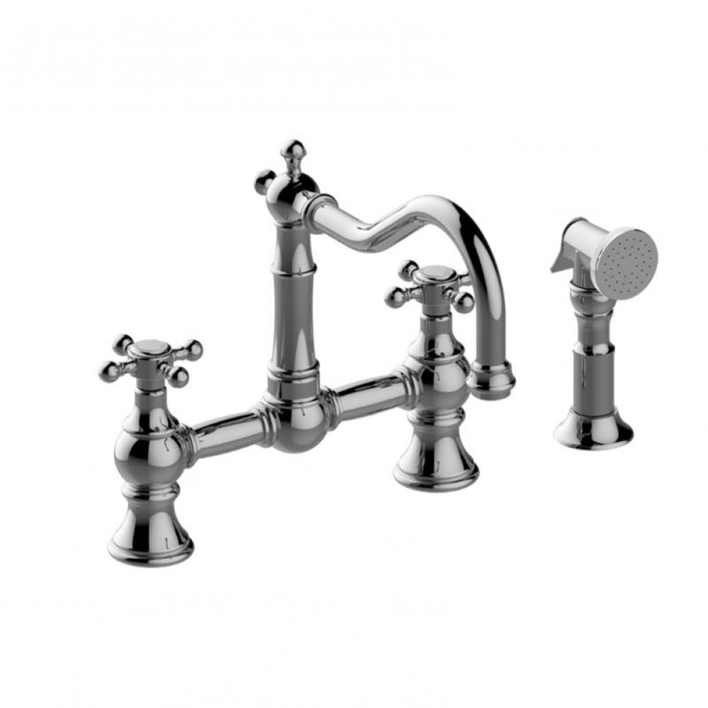 Bridge Kitchen Faucet with Side Spray