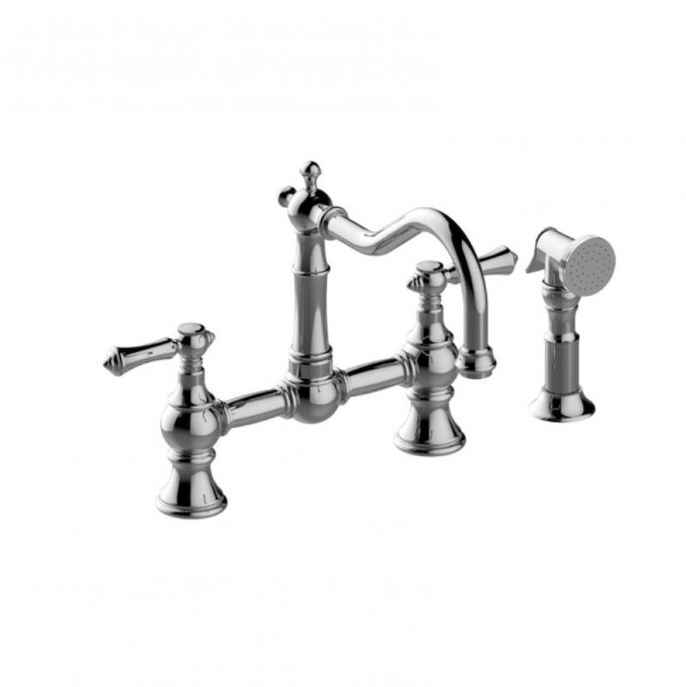 Bridge Kitchen Faucet with Side Spray