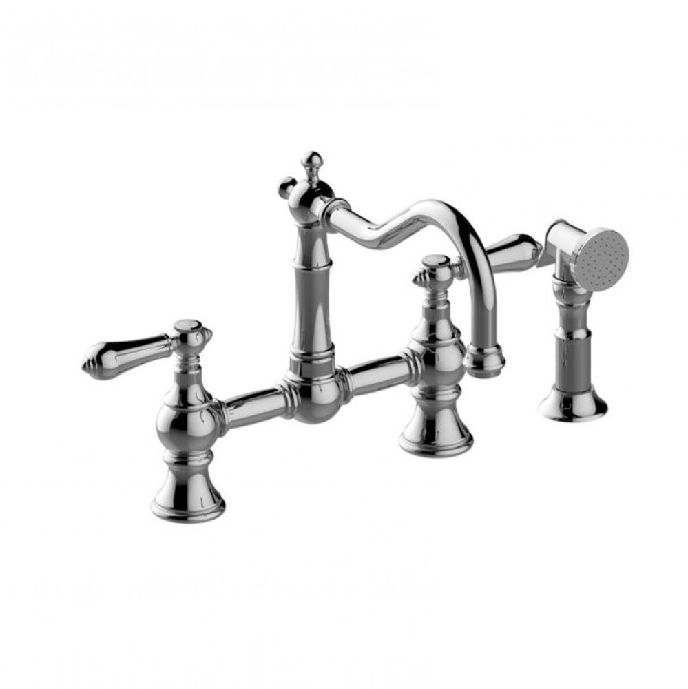 Bridge Kitchen Faucet with Side Spray