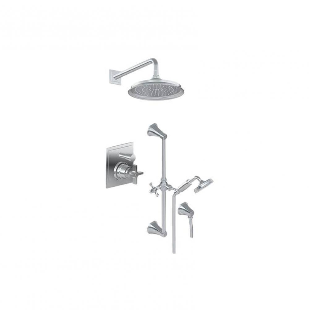 Contemporary Pressure Balancing Shower Set (Rough & Trim)