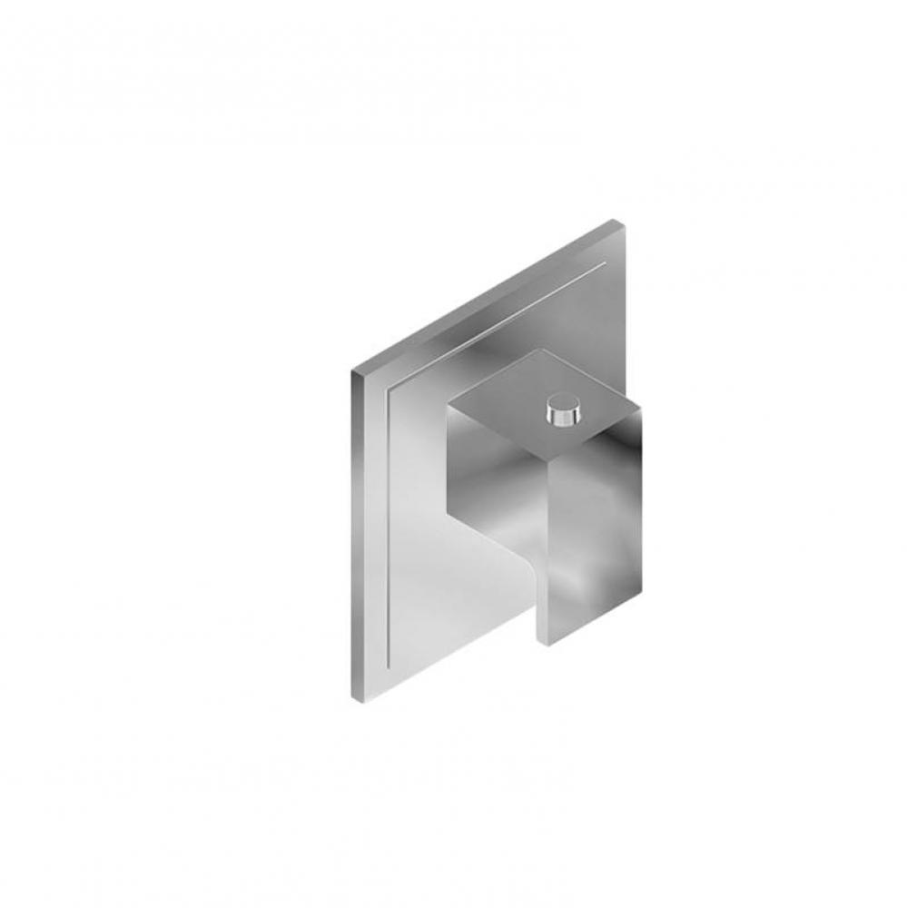 M-Series Transitional Square Thermostatic Trim Plate with Solar Handle