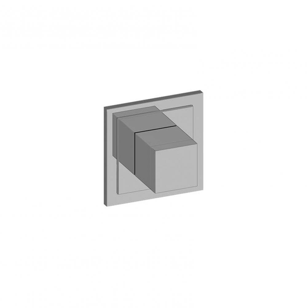 M-Series Transitional Square Stop/Volume Trim Plate with Square Handle