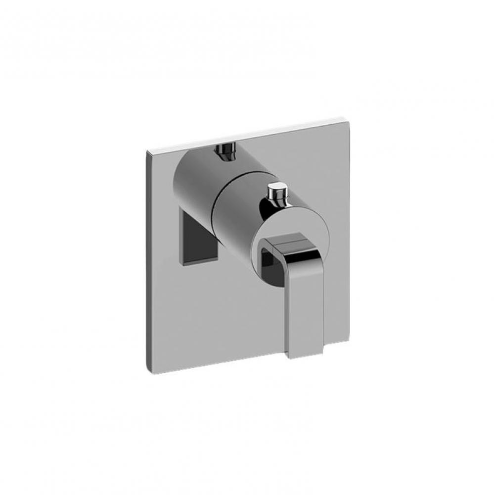 M-Series Square Thermostatic Valve Trim Plate w/Immersion Handle
