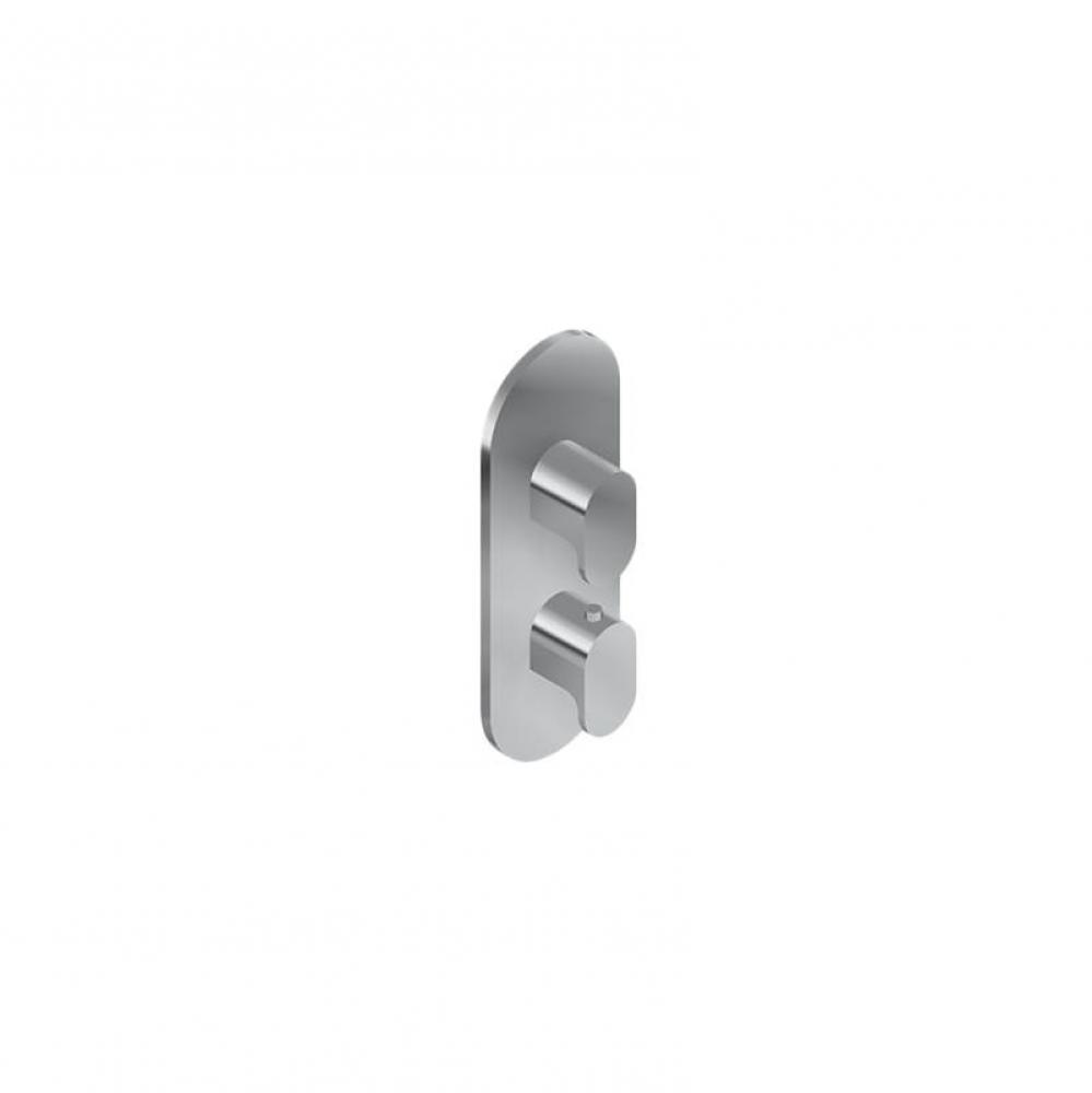 M-Series Round 2-Hole Trim Plate with Ametis Handles (Vertical Installation)