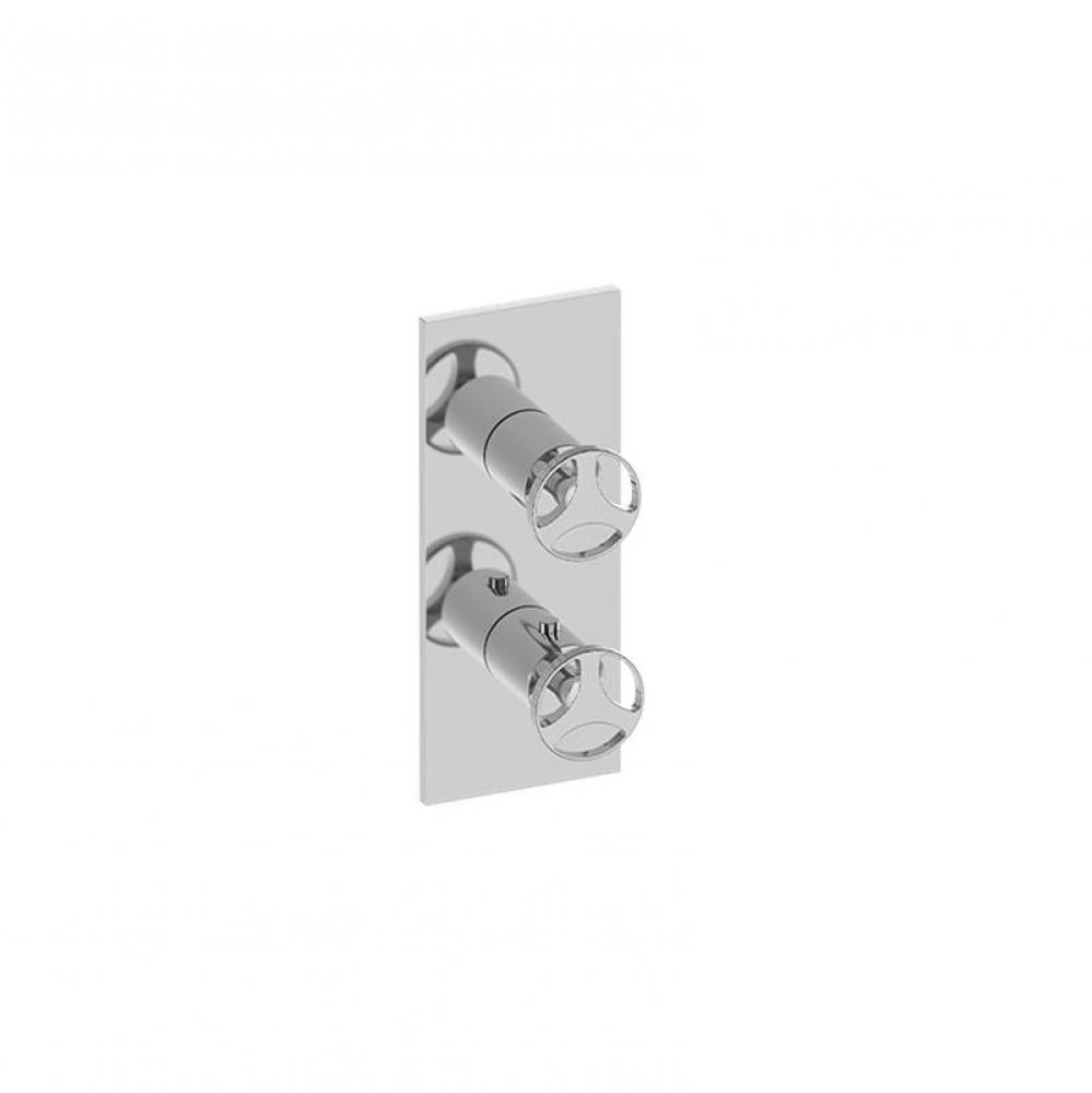 Square M-Series Valve Trim with Two Handles
