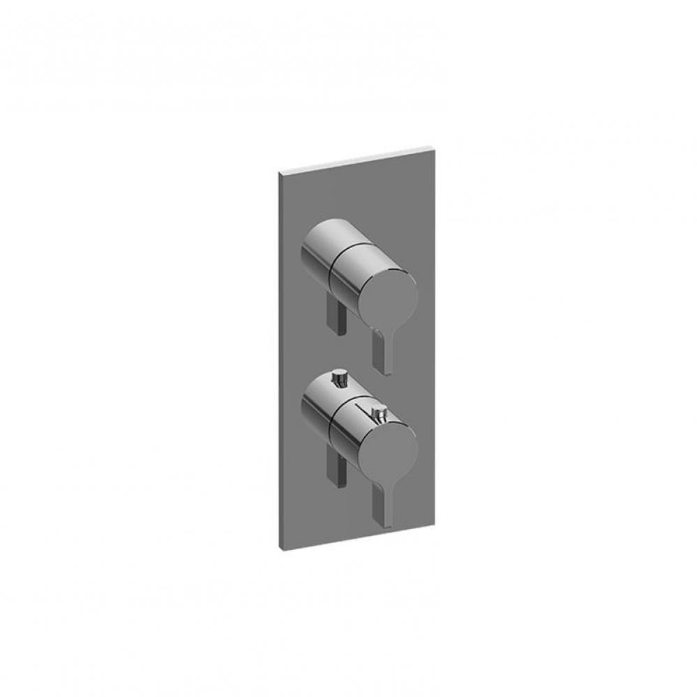 Terra Square M-Series Valve Trim with Two Handles