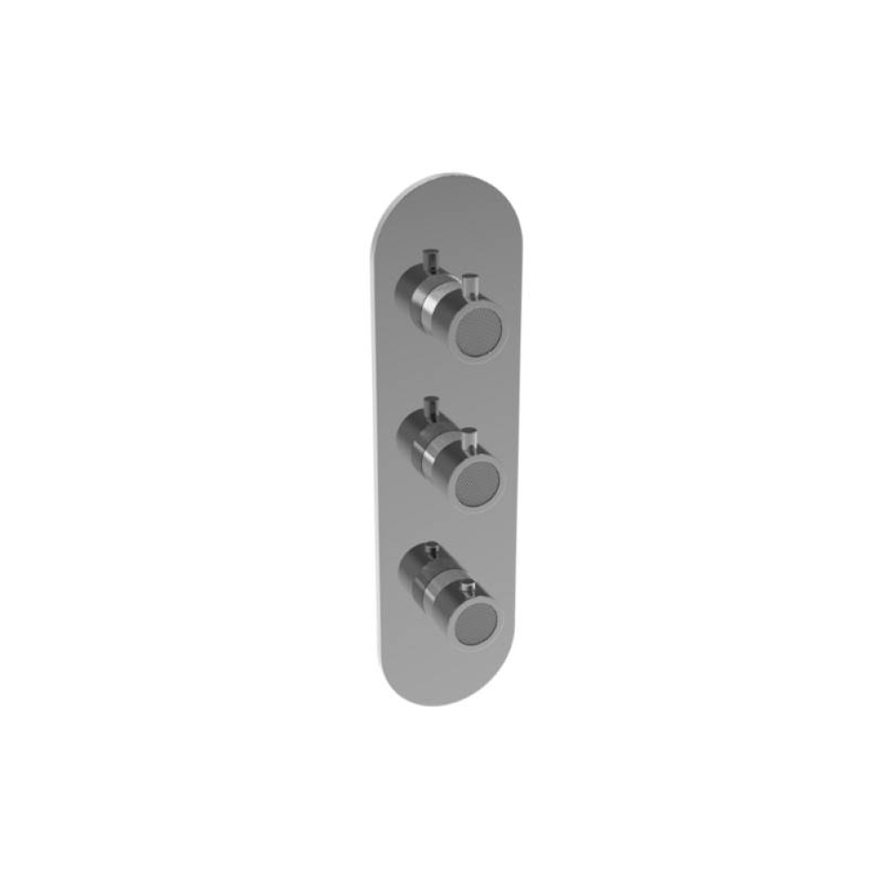 Cameo Round M-Series Valve Trim with Three Handles