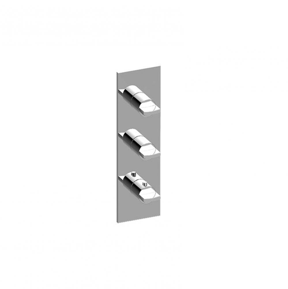 Sade/Targa Square M-Series Valve Trim with Three Handles