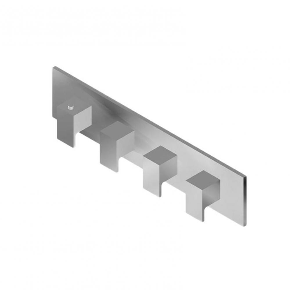 M-Series Square Thermostatic 4-Hole Trim Plate w/Solar Handle (Horizontal Installation)