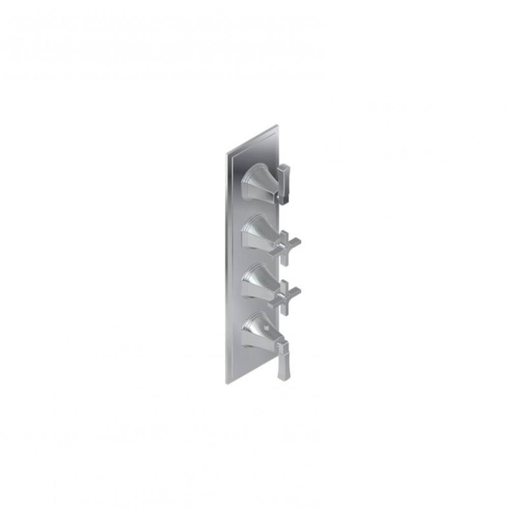 M-Series Finezza UNO 4-Hole Trim Plate w/Finezza Handles (Vertical Installation)