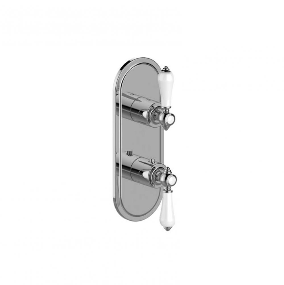 Adley Traditional M-Series Valve Trim with Two Handles