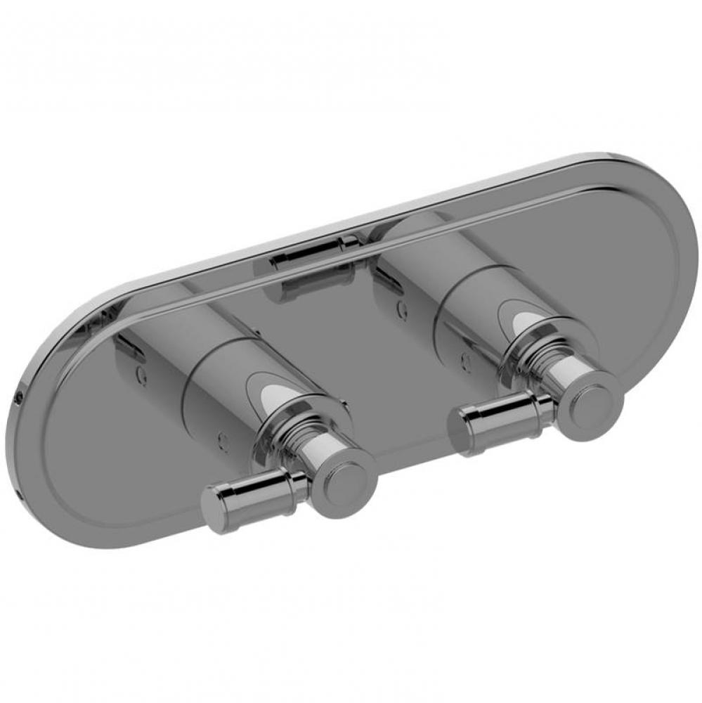 Traditional M-Series Valve Trim with Two Handles (Horizontal Orientation)