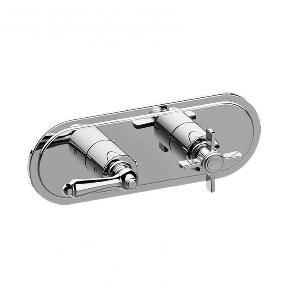 Camden Traditional M-Series Valve Trim with Two Handles (Horizontal Orientation)