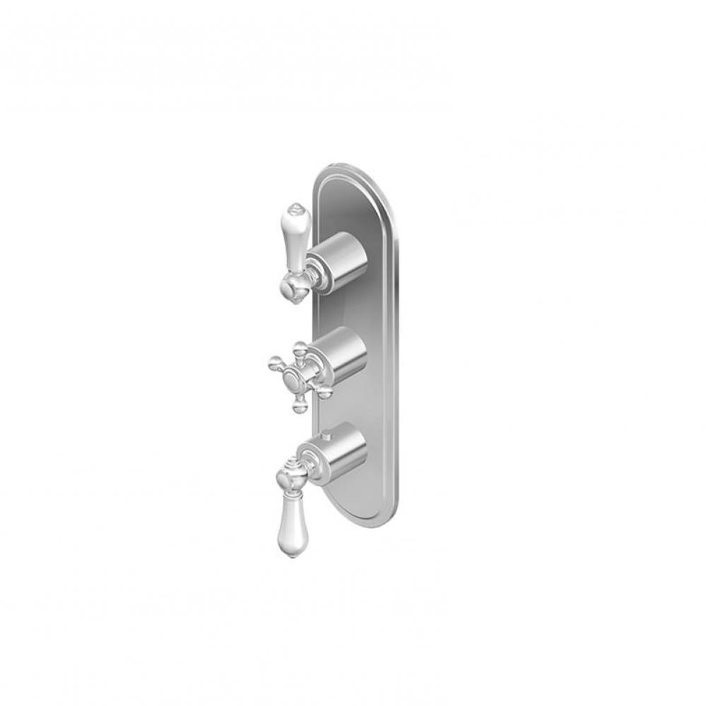 M-Series Transitional 3-Hole Trim Plate w/Handles (Vertical Installation)