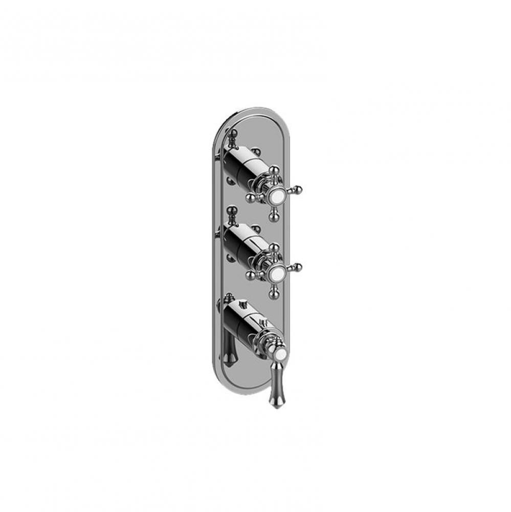 Adley Traditional M-Series Valve Trim with Three Handles