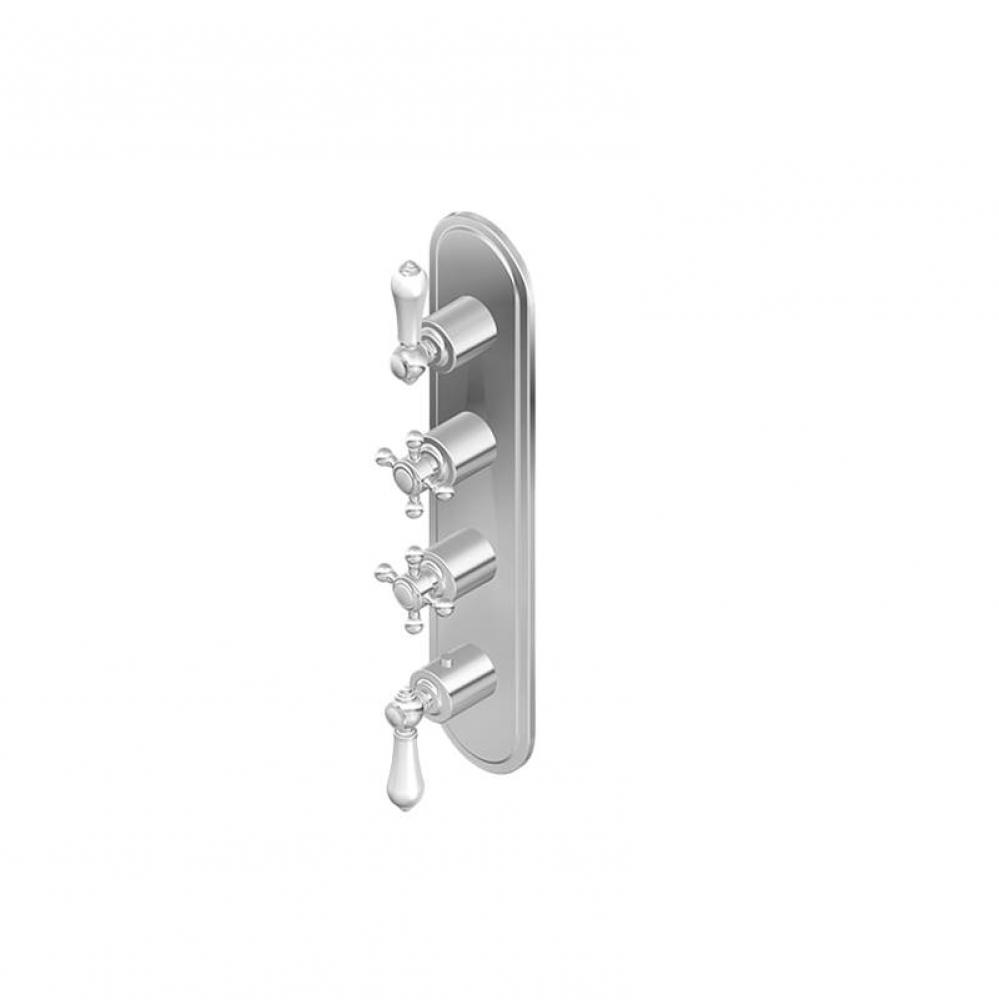 M-Series Transitional 4-Hole Trim Plate w/Handles (Vertical Installation)