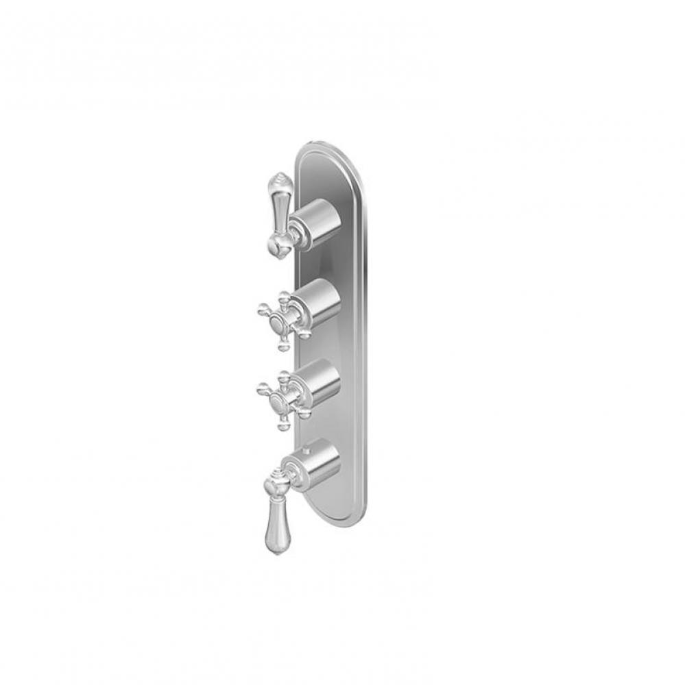 M-Series Transitional 4-Hole Trim Plate w/Handles (Vertical Installation)