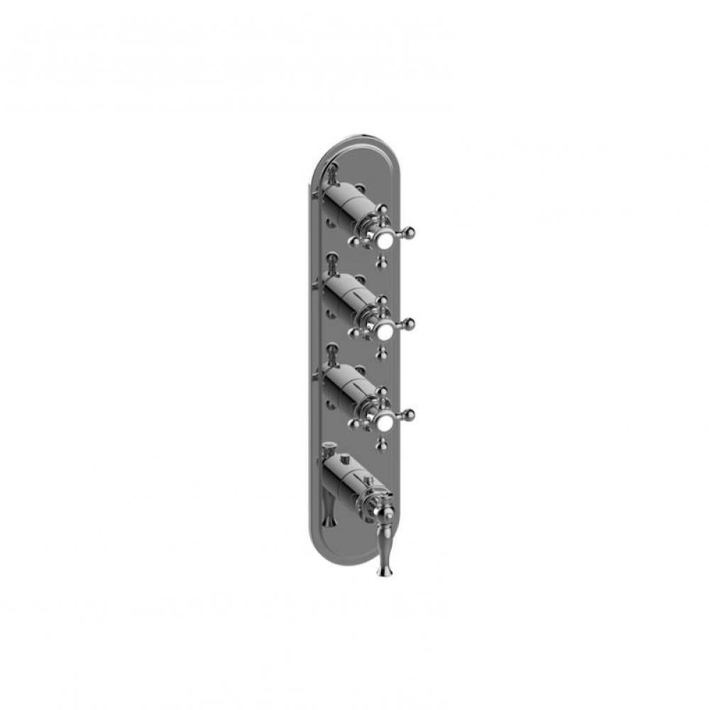 Lauren Traditional M-Series Valve Trim with Four Handles