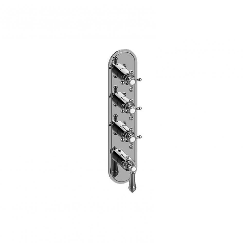 Adley Traditional M-Series Valve Trim with Four Handles