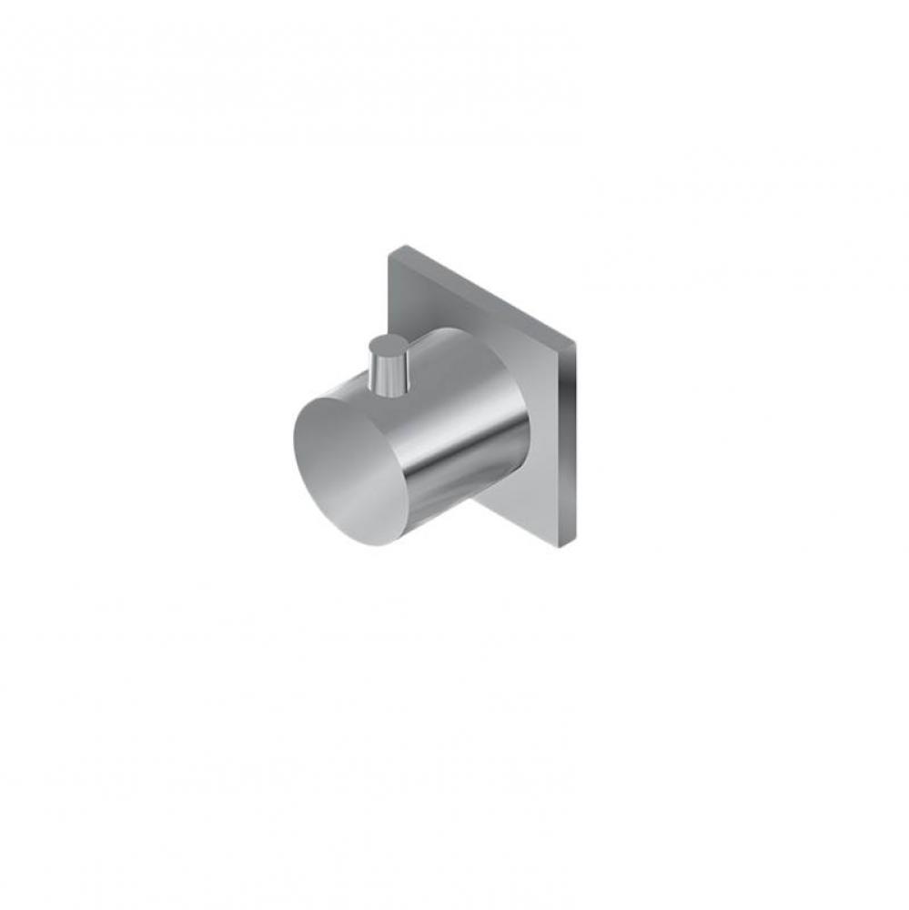 M-Series Square Stop/Volume Control Trim Plate and Round Handle