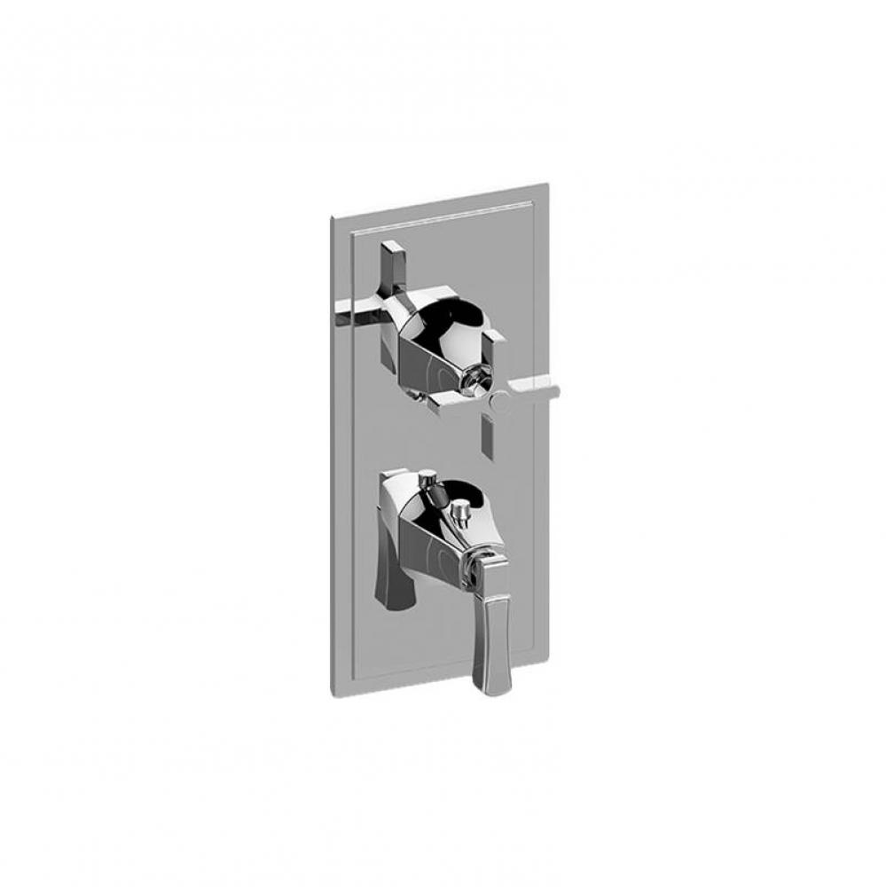 M-Series Finezza DUE 2-Hole Trim Plate w/Finezza Handles (Vertical Installation)